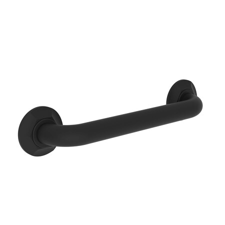 Newport Brass 15" L, Two Post, Solid Brass, 12" Grab Bar in Flat Black, Flat Black 1200-3912/56